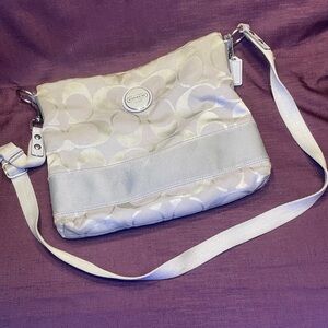 Coach Gray Shoulder Bag